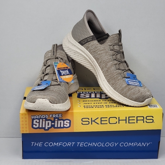 Skechers Slip-Ins Men’s Hands Free Memory Foam Shoes 232452/TPE Size 7 New - Picture 1 of 10